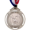 thumbnail image 3 of Medalla 2 Pulgadas Premio Plata Regalo Recuerdo Recompensa para Y Adultos (plata), 3 of 4
