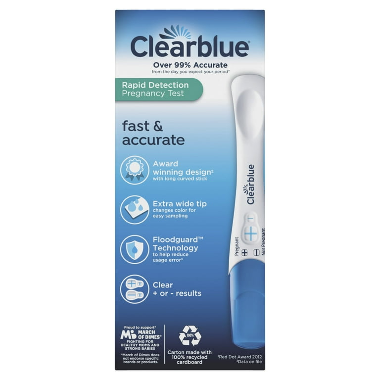 Clearblue Rapid Detection Pregnancy Test, 3 Count HSA/FSA Eligible
