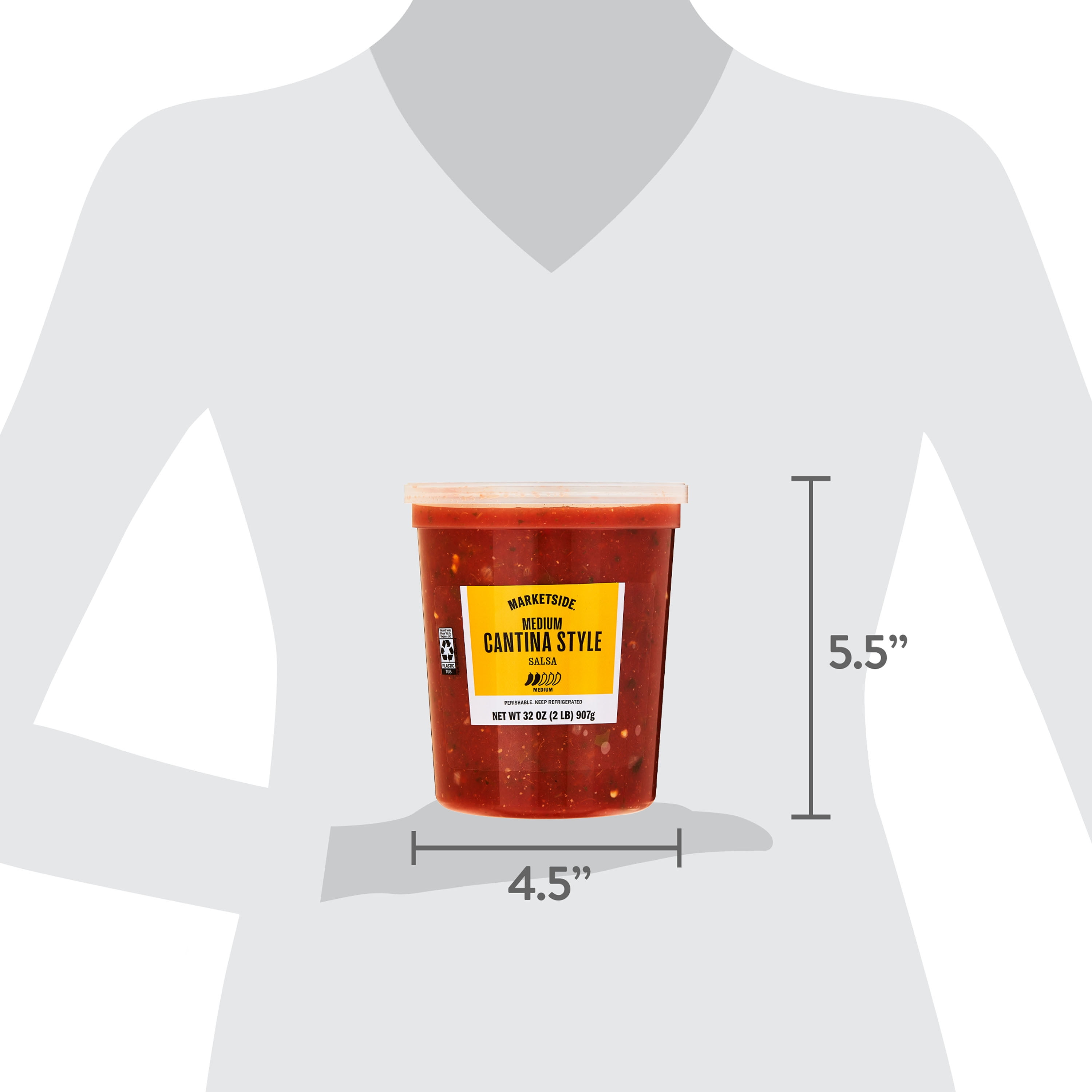 Marketside Medium Cantina Style Salsa, 32 oz, Refrigerated