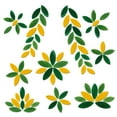 thumbnail image 2 of Mogoko 100 Pieces Petal Mosaic Tiles, Green & Yellow Hand-Cut Stained Glass Flower Leaves Tiles for Art Craft and Home Decorations, 2 of 5