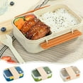thumbnail image 7 of Portable Lunch Box with Compartments and Leakproof Lid, Plastic Food Storage Container for Fruit and Meal Prep, Reusable Bento Lunchbox for Office School and Picnic, 7 of 7