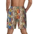 thumbnail image 2 of Lsque Mens Swim Trunks Funny Dogs Family Pattern - Bathing Suit Compression Liner - Beach Swim Shorts Swimwear - (S-3XL) - Stretch Quick Dry -3X-Large, 2 of 9