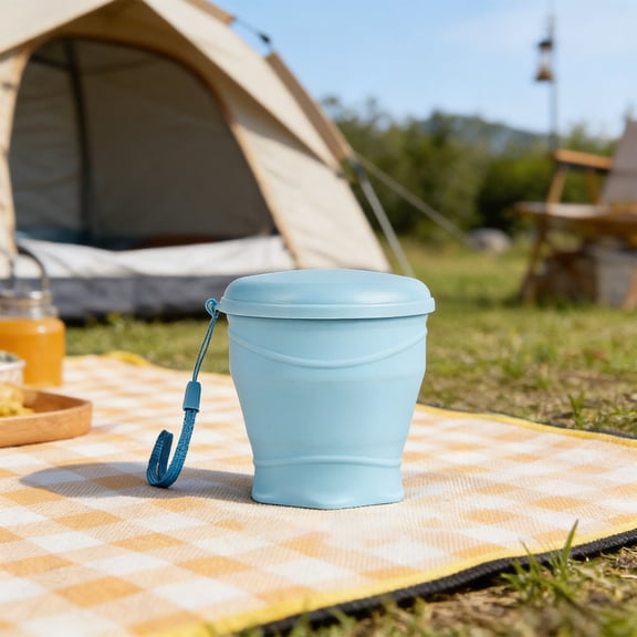 260ml Compact Collapsible Water Bottles For Traveling, Portable Silicone Water Bottle For Outdoor Activities