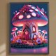 thumbnail image 1 of Cuadros Decorativos 5D bricolaje taladro redondo completo diamante pintura seta casa Kit decoración del hogar (B6453) Wdftyju embutido en tela, 1 of 9