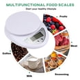 thumbnail image 5 of Báscula digital de cocina para alimentos, pilas incluidas, dispositivo de medición de peso multifuncional en gramos/onzas, apagado automático, acero inoxidable, 5 of 5