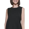thumbnail image 2 of Calvin Klein Womens Performance Women's Dropped-Armhole Tank Top, Black, Medium, 2 of 3