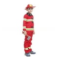 thumbnail image 5 of BOOMNY Fireman Children Party Performance Three Piece Set School Toy Accessories Campus Set Funny Childrens Clothing Set, 5 of 7