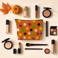 thumbnail image 6 of Halloween Themed Storage Pouch Exclusive Print Polyester Blend Wrinkle Resistant Wipe Clean for Makeup Brush Lipstick Stationery Pen Case Charger Cable Organizer Travel, 6 of 7
