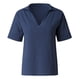 thumbnail image 3 of Camisas Fnochy para mujer, liquidación, blusas casuales de manga corta con cuello en V y sueltas, camisas de algodón para mujer., 3 of 7