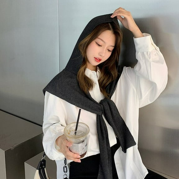 CoCopeanut Topi Wanita Musim Dingin Set Topi Syal Hangat Topi Elastis Dapat Diatur Kerah Leher Kerudung Kasmir Rajutan Topi Beanie Gorros Mujer Invierno