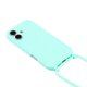 thumbnail image 4 of For iPhone 17 Case TPU Soft Shockproof Phone Cover with Adjustable Lanyard - Dark Red, 4 of 5