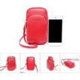 thumbnail image 4 of Small Crossbody Bag Stylish Shoulder Bag for Women Triple Zipper Pocket Cell Phone Purses Travel Phone Pouch Purse, 4 of 7