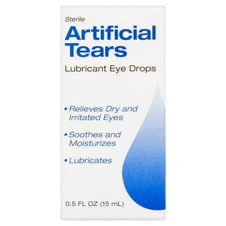 Sterile Artificial Tears Lubricant Eye Drops, 0.5 fl oz - Walmart.com
