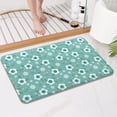 thumbnail image 4 of Pioneer Flower Floral Print Pattern Bathroom Rugs Mat, Non Slip Microfiber Bathroom Rug with Rubber Backing, Soft Mats for Bathroom Floor Tub Shower, 17"x27", 4 of 5