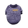 thumbnail image 4 of Ympkerial Plush Fleece Dog Sweater for Small Dogs Cozy Knit Winter Pullover with Soft Lining and Ribbed Edges Warm Pet Apparel for Chihuahua Navy XL, 4 of 4