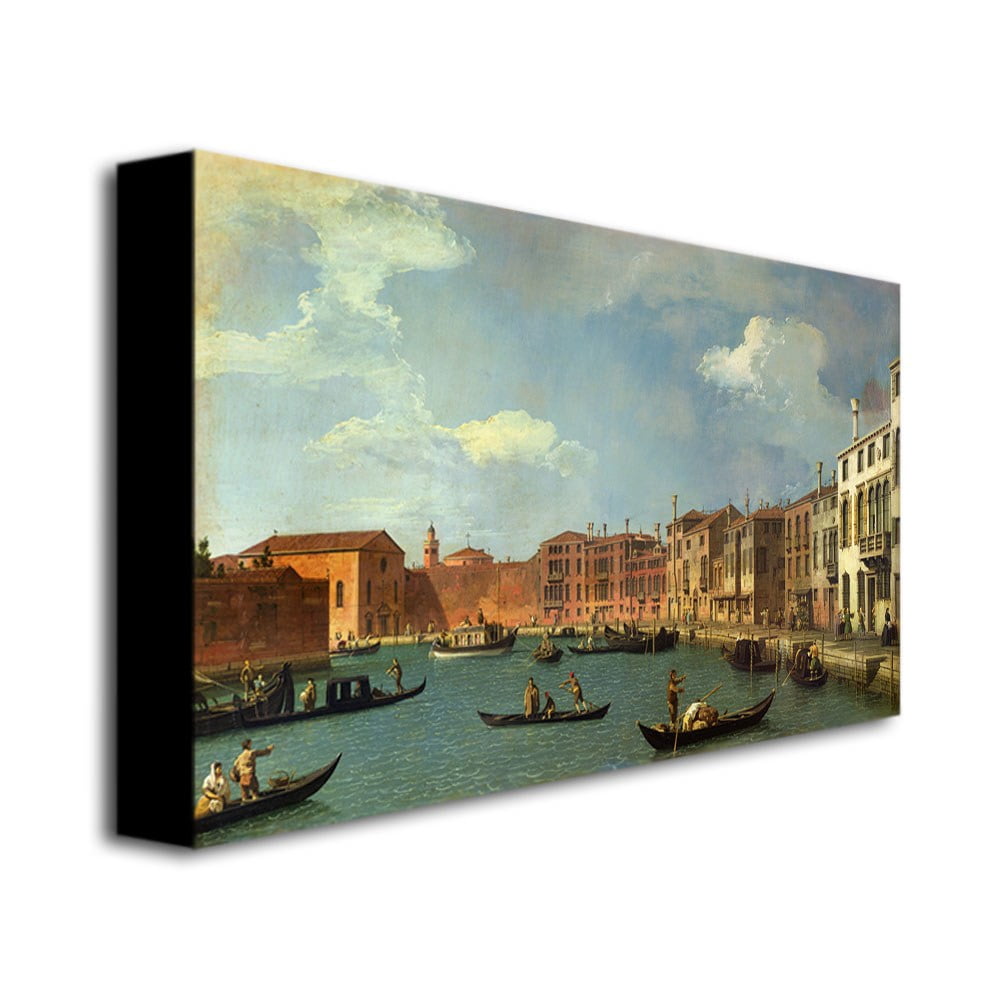 Trademark Fine Art "Canal of Santa Ciara Venice" Canvas Art by Canaletto