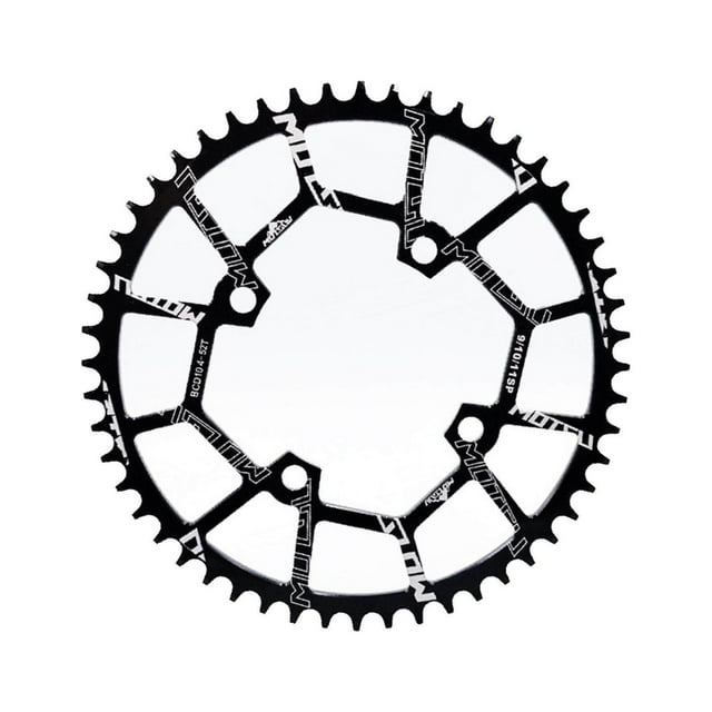 Bike Chainring 104BCD Chainwheel Bicycle Round Chain Ring Parts Chainring Narrow Wide Black 52T