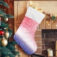 thumbnail image 5 of Red Purple Glitter Sparkle Christmas Stockings Christmas Presonalized Large Stocking Sock, Set of 1 Xmas Party Winter Decor Candy Bag Family Holiday Gift, 17.7 Inch, 5 of 7