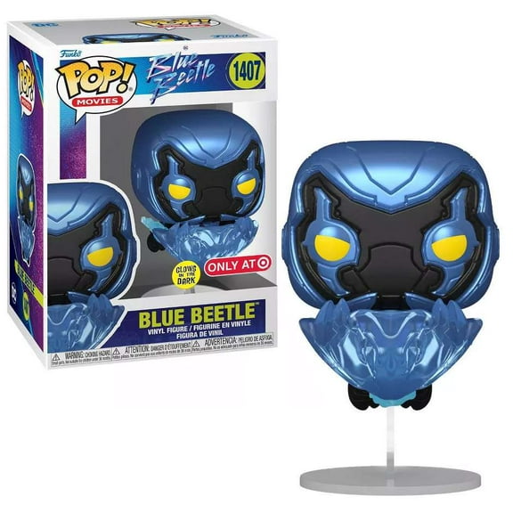 Funko DC POP! Movies Blue Beetle Vinyl Figure (Glow-in-the-Dark, Flying)
