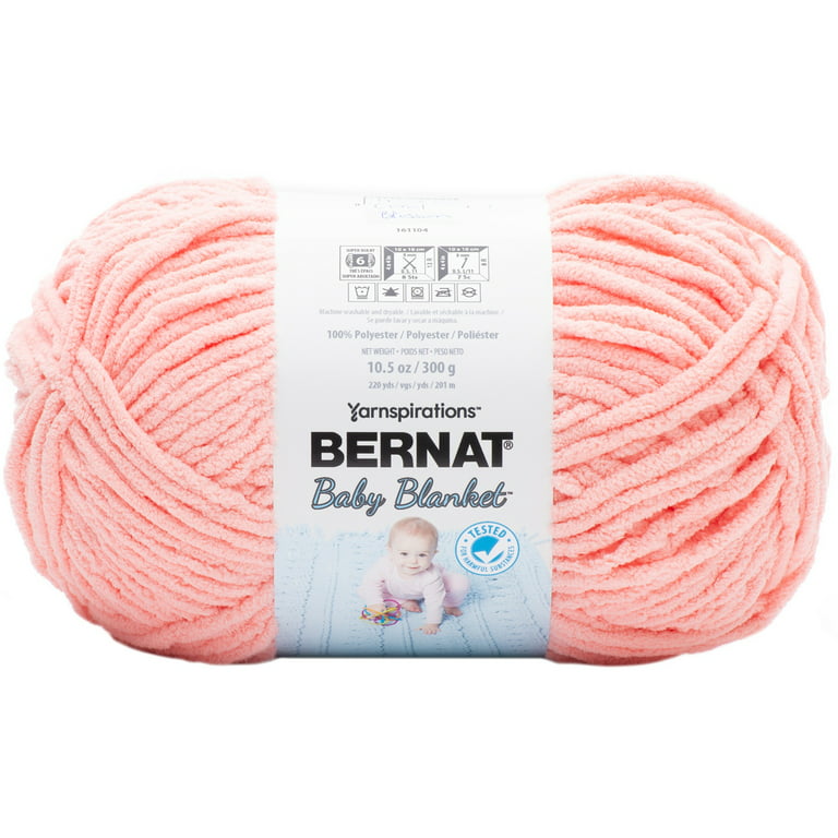 Bernat Baby Blanket Yarn, Coral Blossom - 10.5 oz