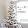 thumbnail image 2 of 12 Pack Artificial Glitter Berry Stem Ornaments 17 inch Fake Christmas Picks Decorative White Glittery Twigs Sticks Branches for Xmas Tree Vase DIY Wreath Crafts Home Decor, 2 of 8