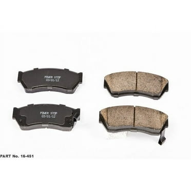 Front Brake Pad Set - Compatible with 1989 - 2001 Suzuki Swift 1990 1991 1992 1993 1994 1995 1996 1997 1998 1999 2000