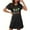 Black, variant on Sakmal Lightweight Moo Moos for Women Nightgowns Mardi Gras Short Sleeve Carnival Nightwear Graphic Short Ladies Nightgown L
