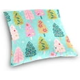 thumbnail image 3 of GZHJMY Christmas Tree Pillow Cover 16 x 16 Inch, Soft Decorative Cushion Case Square Throw Pillow Cover for Sofa Living Room Couch Home Decor, 3 of 7