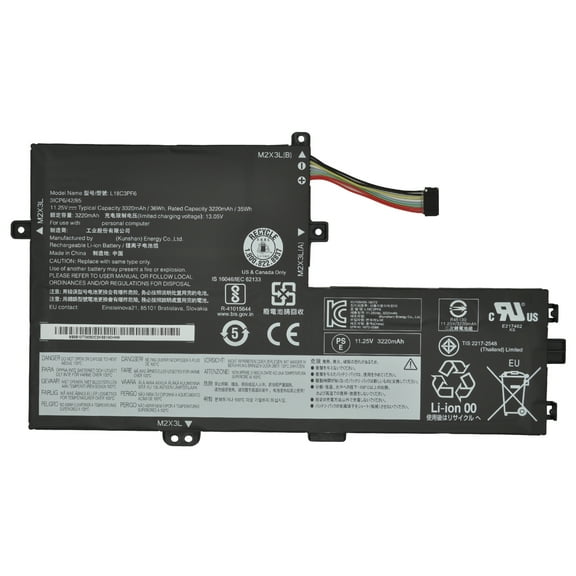 New L18C3PF6 Laptop Battery for Lenovo ideapad S340-14IML/14API/14IIL/14IWL C340-15IWL/15IIL S340-15IWL/15API/15IIL Flex-15IWL/15IML/15IIL Series L18M3PF7 L18C3PF7 L18L3PF3 L18L3PF2 36Wh