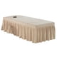 thumbnail image 2 of Falda para mesa de masajes, cenefa para cama de salón de belleza, funda de sábana con orificio para el aliento para Camello claro, 2 of 9