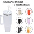 thumbnail image 3 of Tapas de pajitas con forma de flor para vasos Stanley de 30 y 40 oz con accesorios para asas, 4 tapas de pajitas de silicona, protectores de puntas de pajitas reutilizables para pajitas Stanley de 10, 3 of 6