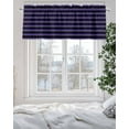 thumbnail image 5 of Halloween Theme Valances for Windows Purple and Black Stripes Valance Rod Pocket Light Filtering Short Window Treatments Curtains for Kitchen Bathroom Living Room Bedroom, 1 Panel, 60 x 18 Inch, 5 of 7