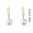 thumbnail image 3 of Round Pearl Earrings Jewelry for Women Timeless Classic Design, 3 of 5