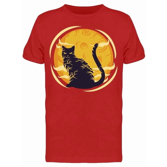 Black Cat For Halloween Tee Men's -Image by Shutterstock