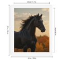thumbnail image 2 of Paint By Numbers Kit for Adults Beginner - DIY Majestic Black Horse Sunset Canvas Painting Kits for Adults, Frameless Paint By Number for Adults for Home Wall Decor 16x20 Inch, 2 of 7