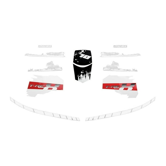 Juego De Etiquetas Decorativas Para T-Rex70 2014 De 2015 Italika Original