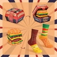 thumbnail image 6 of Funny Burger Socks Box for Men Dad Women Teen Boys -Funny Gifts Hamburger Novelty Funky Crazy Silly Cool Food Socks -Fathers Valentines Day Birthday Gag Christmas Gift Ideas Stocking Stuffers, 6 of 7