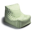 thumbnail image 1 of Jaxx Ponce Fauteuil Poire d'Extérieur pour Patio, Rayures Lime, 1 of 4