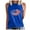 Blue, variant on IROINNID Patriotic Shirts for Women Round Neck Tank 4th Of July Casual Tops Regular Vest Tops Sleeveless Tops