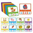 thumbnail image 1 of Puzzles de palabras CVC Edumix, 25 unidades, letras del alfabeto para niños, 1 of 7