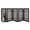5-Panel Brown, variant on PETMAKER 5-Panel Freestanding Dog Gate - 91x24-Inch Foldable Indoor Pet Fence (Brown)