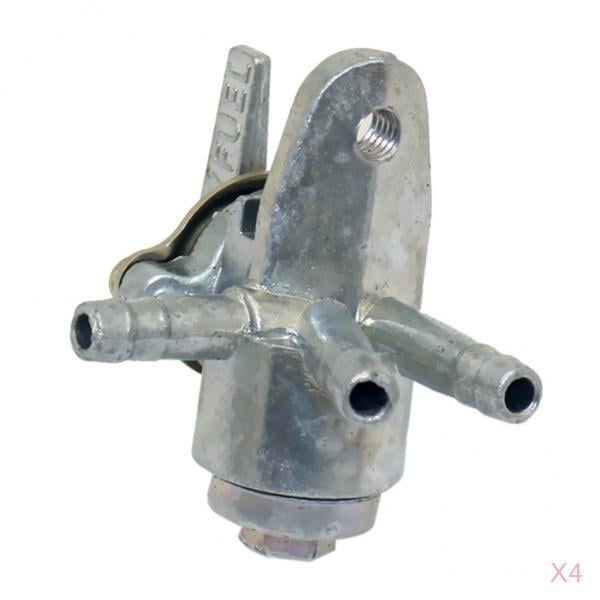 4 Unids Baoblaze Válvula de combustible de 3 vías Petcock ATV Alto Rendimiento