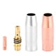 thumbnail image 1 of 20 piezas de Consumibles para soplete de soldadura MIG 15AK Bling Bling soporte de punta de contacto de 0,8 mm boquilla de gas de cobre/latón de 1,2 mm, 1 of 12