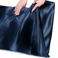thumbnail image 5 of PiccoCasa 1 Pc 19 Momme Silk Pillowcase for Hair and Skin, Standard Navy, 5 of 8