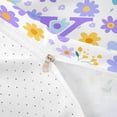 thumbnail image 4 of Meiyoeat Daisy Floral K Letter Duvet Cover Set for Women Girls, Purple Princess Cartoon Bedding Full, Reversible, 1 Duvet Cover and 2 Pillowcases (No Comforter), 4 of 6