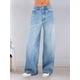 thumbnail image 4 of Pantalones Vaqueros Boyfriend de Pierna para Mujer, de Pierna Recta, de Tiro Bajo, Holgados e Informales. Azul Oscuro XS, 4 of 8