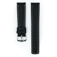 thumbnail image 2 of Hirsch Carbon Leather Watch Strap - Black - XL - 20mm - Water Resistant, 2 of 9