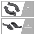 thumbnail image 2 of Tabletop Repair Brace Bracket Plank Link Desktop Stand Straight Steel Clamp Plastic 2 Pcs, 2 of 6