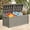 Light Brown, variant on Uforic 150 Gallon Double-Wall Outdoor Deck Box, Large Water Resistant Lockable Storage Box with Side Handles for Patio Cushions & Pool Accessories, White