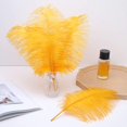 thumbnail image 3 of Plumas de Avestruz Doradas Ballinger 12 piezas 35-40 cm Grandes, 3 of 9